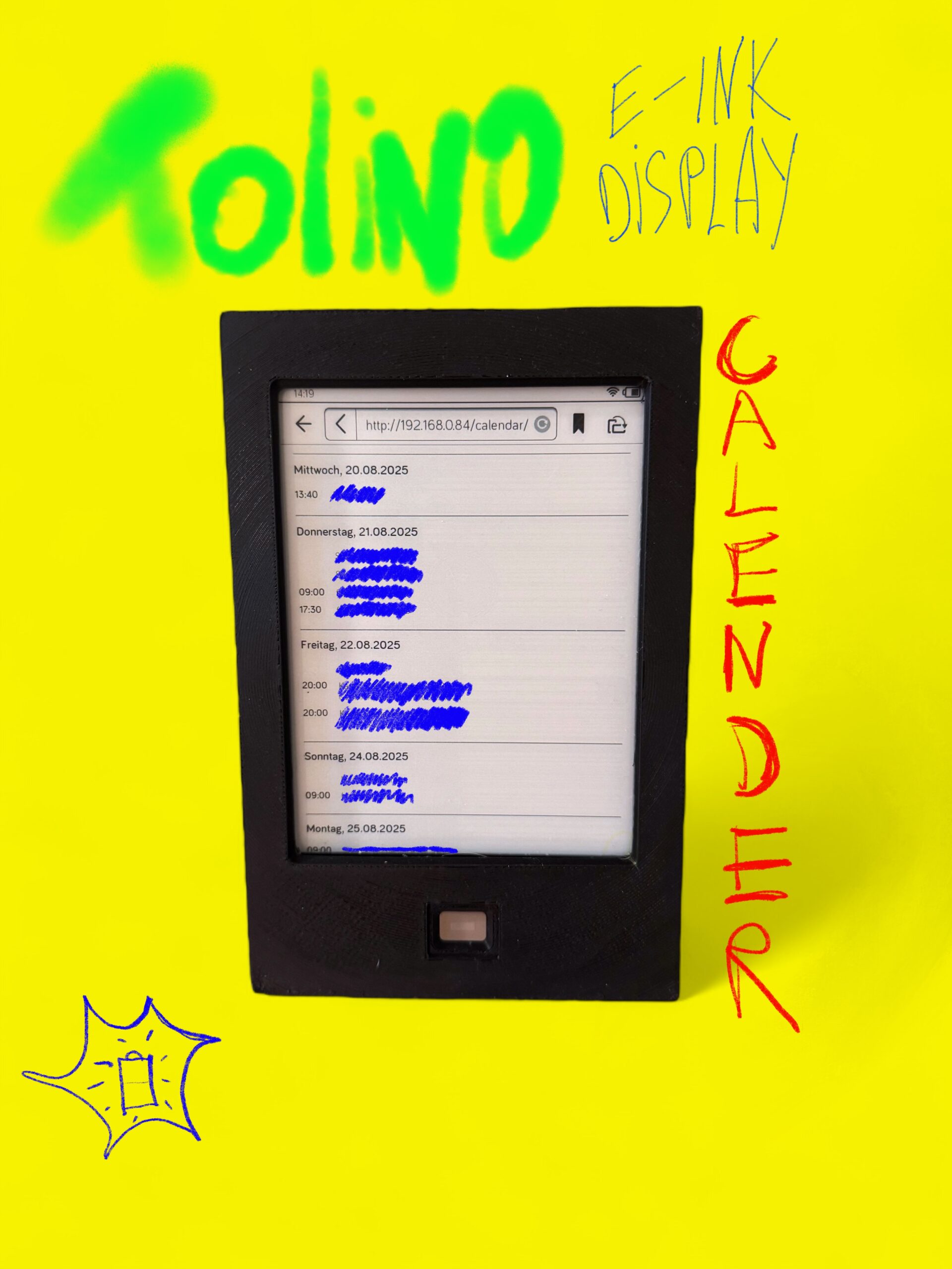 Toline Shine E-iNK Kalender